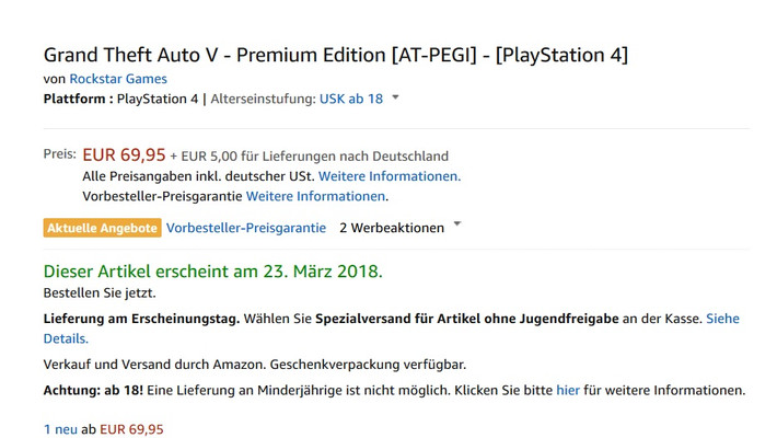 GTA V Premium Edition: дата выхода